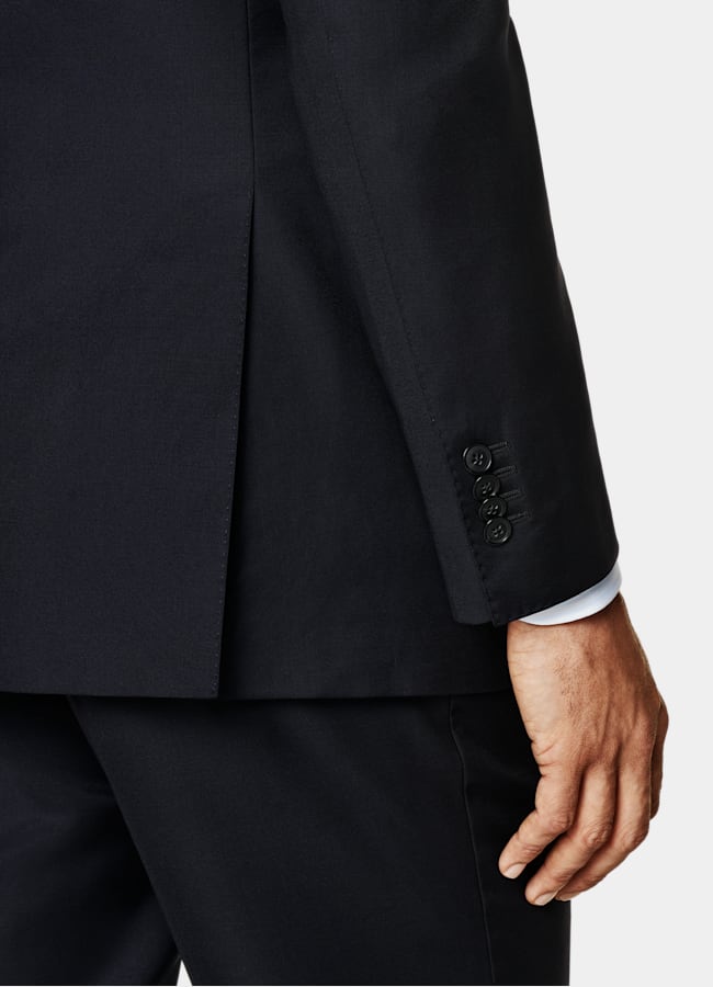 SUITSUPPLY All season Reine Schurwolle S110's von Vitale Barberis Canonico, Italien Havana Anzug navy Tailored Fit