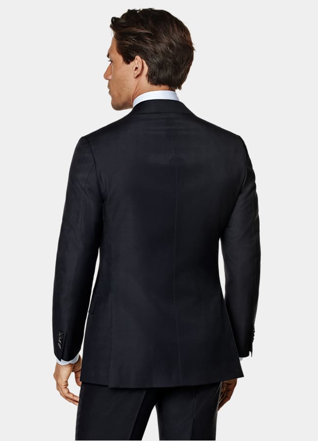 SUITSUPPLY All season Reine Schurwolle S110's von Vitale Barberis Canonico, Italien Havana Anzug navy Tailored Fit