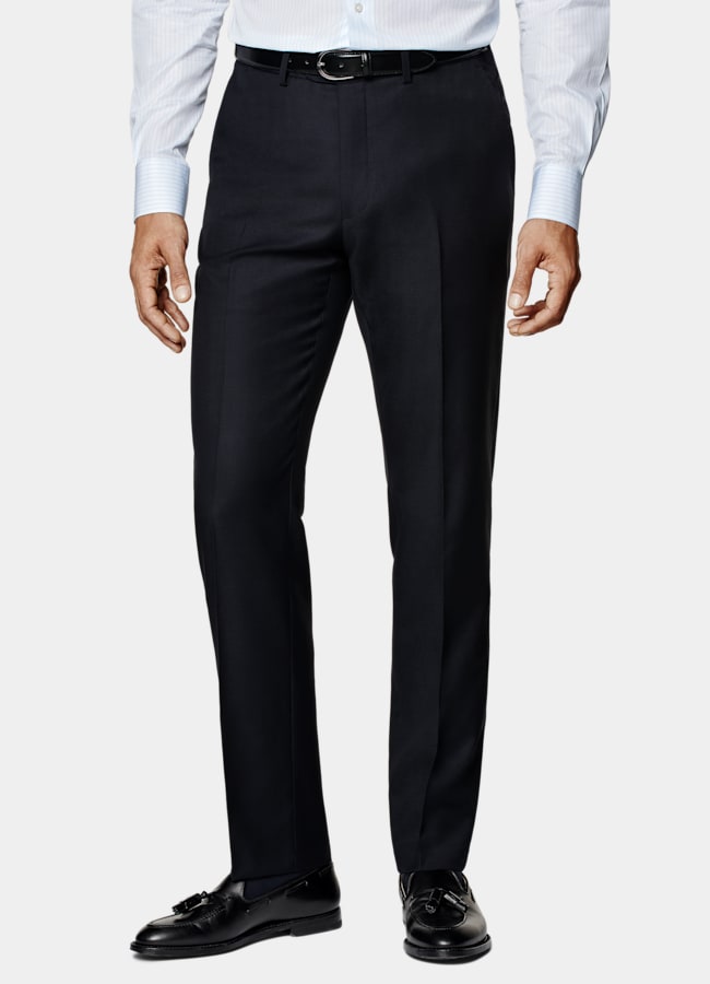 SUITSUPPLY All season Reine Schurwolle S110's von Vitale Barberis Canonico, Italien Havana Anzug navy Tailored Fit