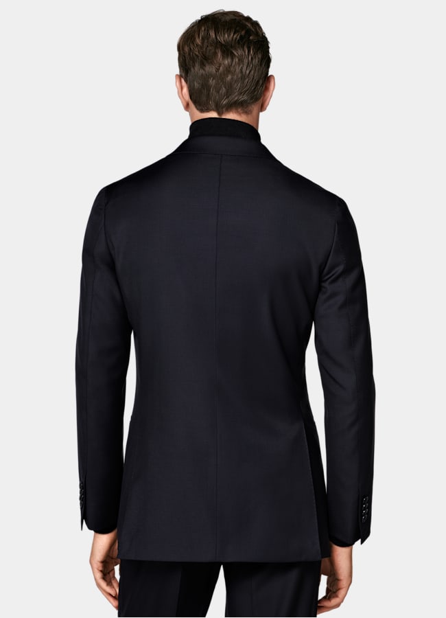 SUITSUPPLY All season Reine Schurwolle S110's von Vitale Barberis Canonico, Italien Havana Anzug navy Tailored Fit