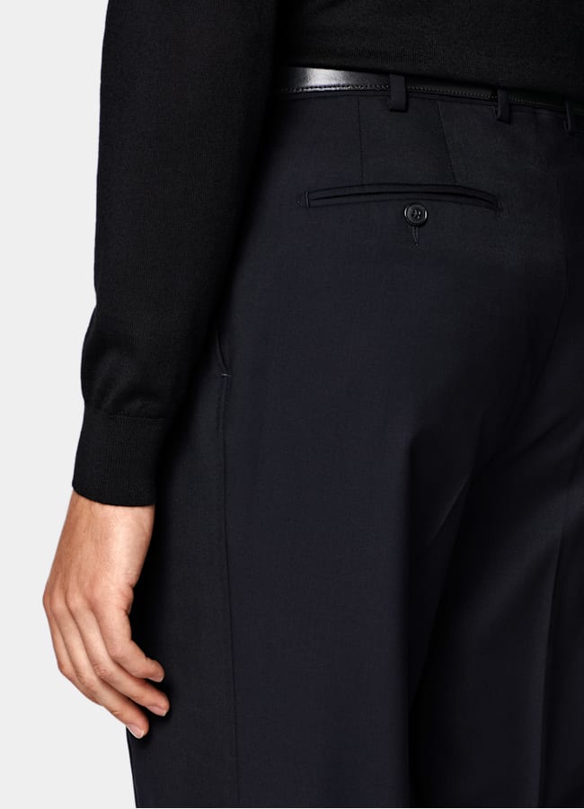 SUITSUPPLY All season Reine Schurwolle S110's von Vitale Barberis Canonico, Italien Havana Anzug navy Tailored Fit