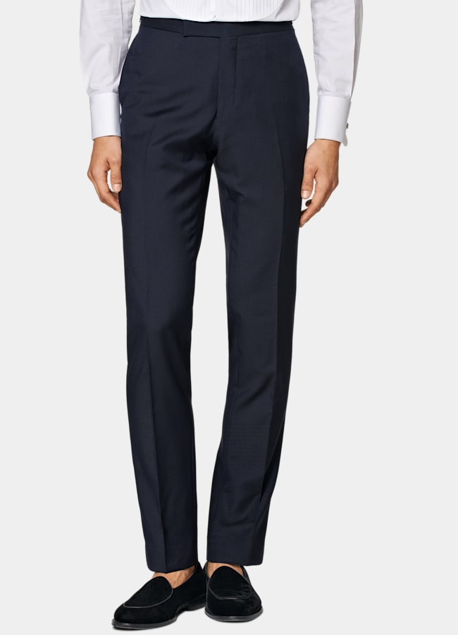 SUITSUPPLY All Season Pure S110's Wool by Vitale Barberis Canonico, Italy  Navy Tailored Fit Lazio Tuxedo