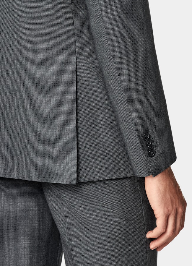 SUITSUPPLY All season Reine S130er Schurwolle von Reda, Italien  Havana Anzug dunkelgrau Tailored Fit