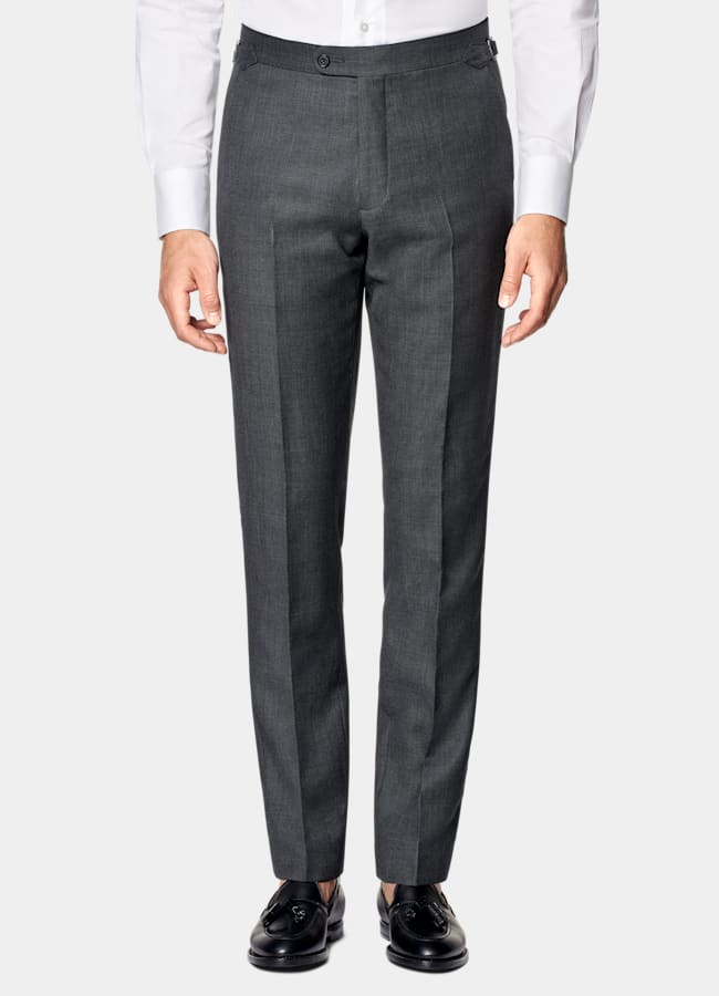 SUITSUPPLY All season Reine S130er Schurwolle von Reda, Italien  Havana Anzug dunkelgrau Tailored Fit