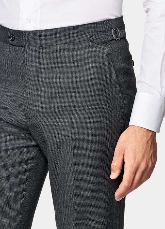 SUITSUPPLY All season Reine S130er Schurwolle von Reda, Italien  Havana Anzug dunkelgrau Tailored Fit