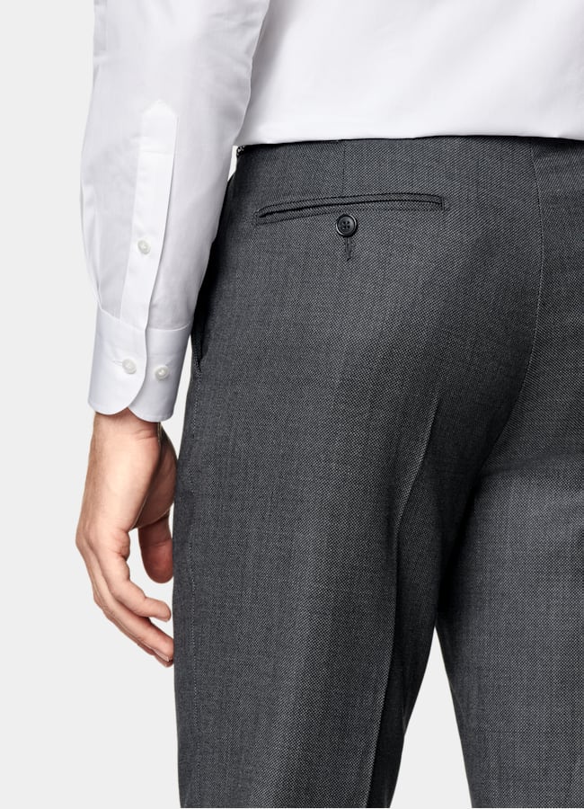 SUITSUPPLY All season Reine S130er Schurwolle von Reda, Italien  Havana Anzug dunkelgrau Tailored Fit