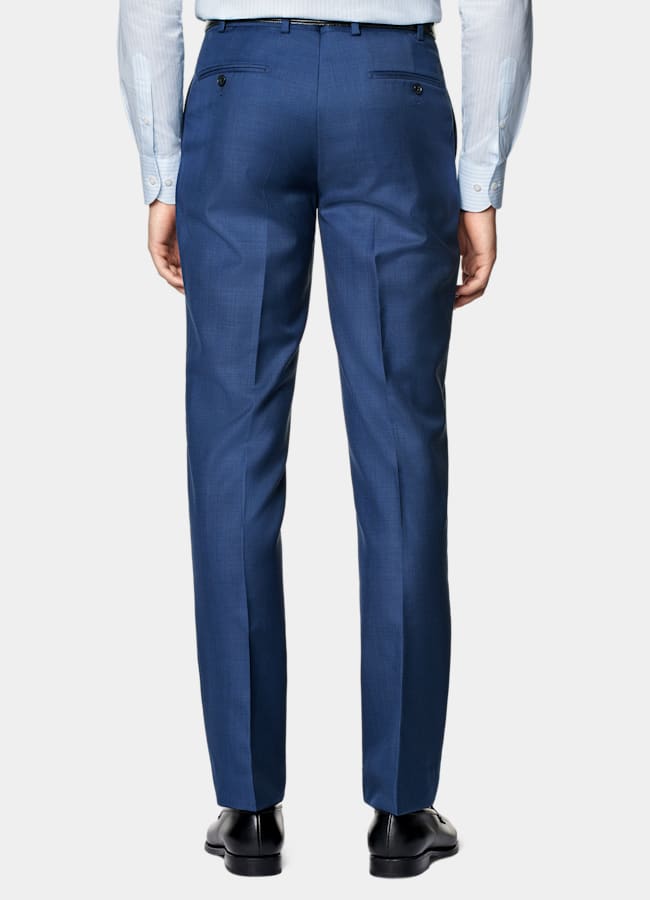 SUITSUPPLY All season Reine Schurwolle S110's von Vitale Barberis Canonico, Italien Havana Anzug mittelblau Tailored Fit