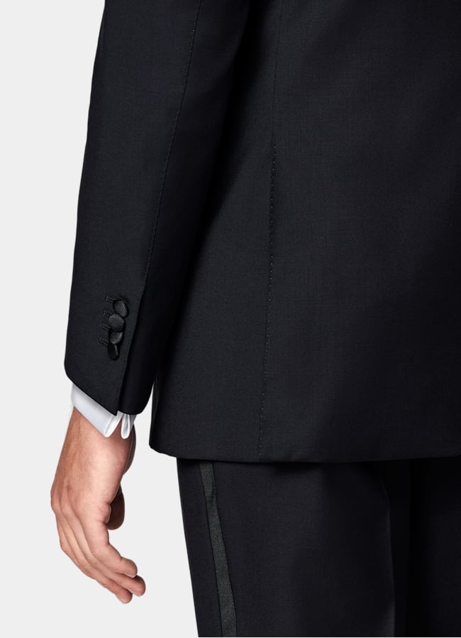 SUITSUPPLY All Season Pure S110's Wool by Vitale Barberis Canonico, Italy  Navy Tailored Fit Lazio Tuxedo