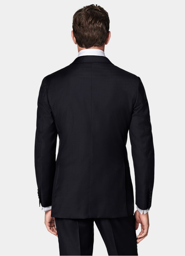 SUITSUPPLY All Season Pure S110's Wool by Vitale Barberis Canonico, Italy  Navy Tailored Fit Lazio Tuxedo