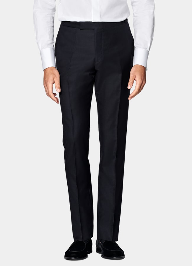 SUITSUPPLY All Season Pure S110's Wool by Vitale Barberis Canonico, Italy  Navy Tailored Fit Lazio Tuxedo