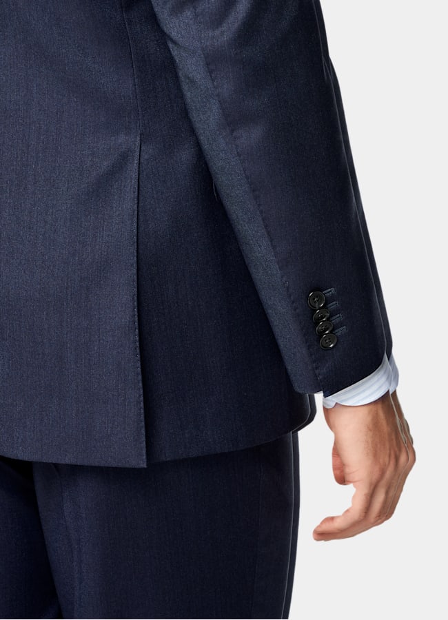 SUITSUPPLY All Season Pure S110's Wool by Vitale Barberis Canonico, Italy Mid Blue Tailored Fit Havana Suit