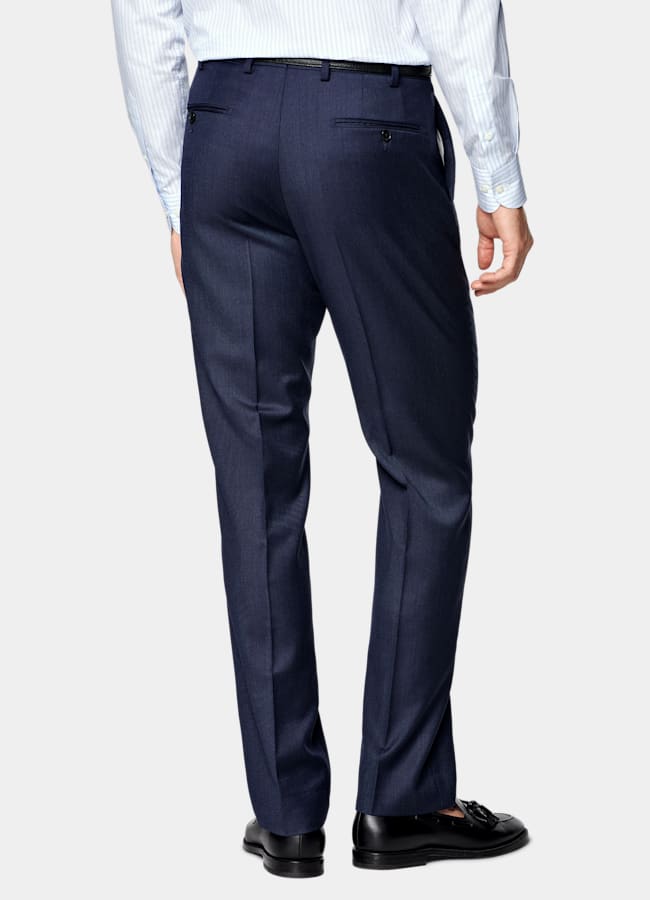 SUITSUPPLY All Season Pure S110's Wool by Vitale Barberis Canonico, Italy Mid Blue Tailored Fit Havana Suit