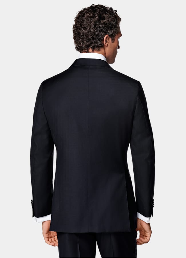 SUITSUPPLY All Season Pure S110's Wool by Vitale Barberis Canonico, Italy Navy Tailored Fit Havana Tuxedo