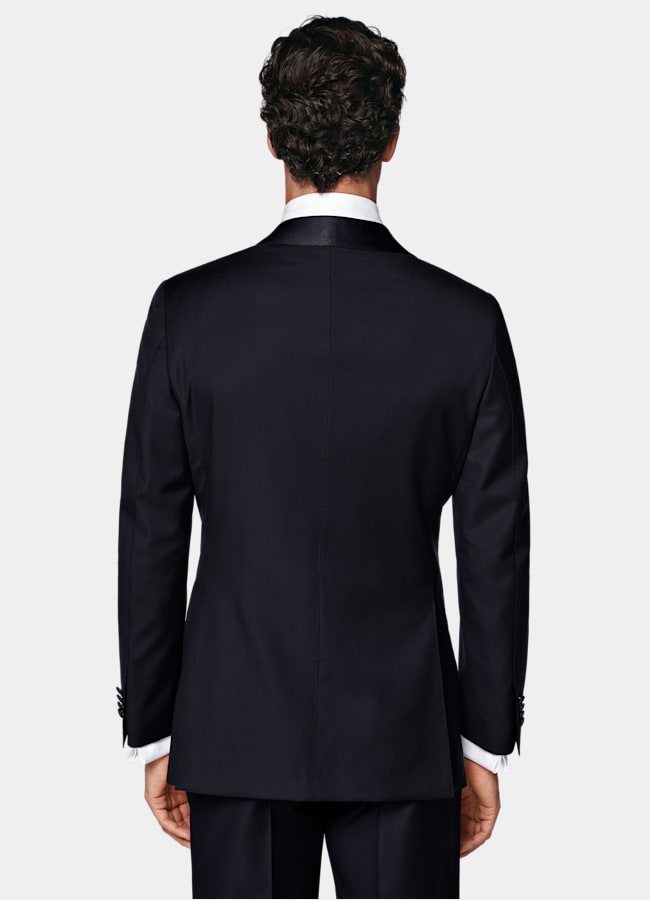 SUITSUPPLY All Season Pure S110's Wool by Vitale Barberis Canonico, Italy Navy Tailored Fit Havana Tuxedo