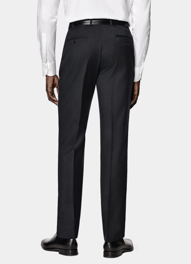 SUITSUPPLY All Season Pure Wool by Reda, Italy Dark Grey Perennial Tailored Fit Havana Suit