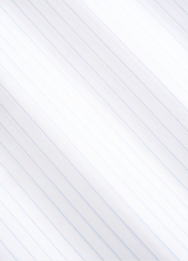 SUITSUPPLY Egyptian Cotton by Albini, Italy White Striped Cotton Shirt