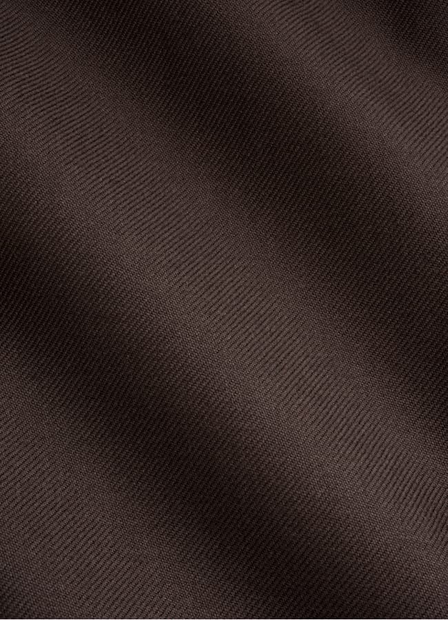 SUITSUPPLY Pure Wool by Vitale Barberis Canonico, Italy Dark Brown Wool Overshirt