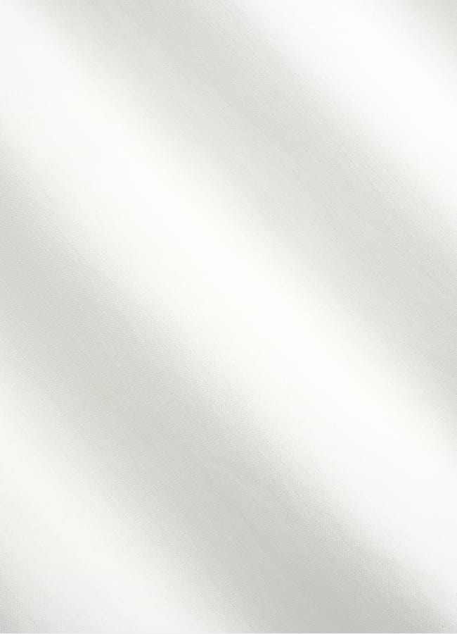 SUITSUPPLY Egyptian Cotton by Albini, Italy White Cotton Short Sleeve Shirt