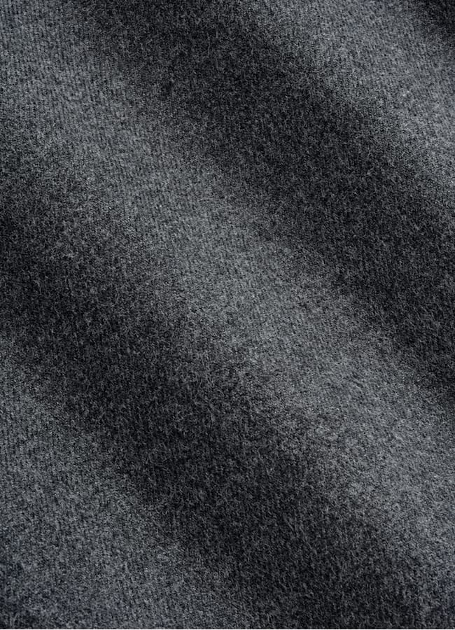 SUITSUPPLY Egyptian Cotton Flannel by Beste, Italy Dark Grey Cotton Flannel Shirt