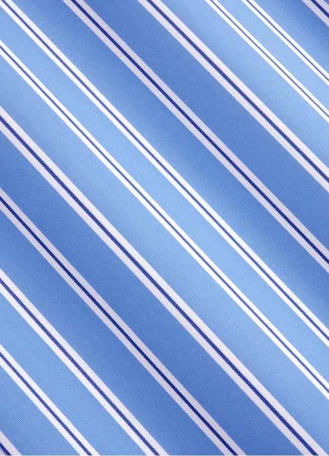 SUITSUPPLY Egyptian Cotton by Thomas Mason, Italy Blue Striped Point Collar Shirt