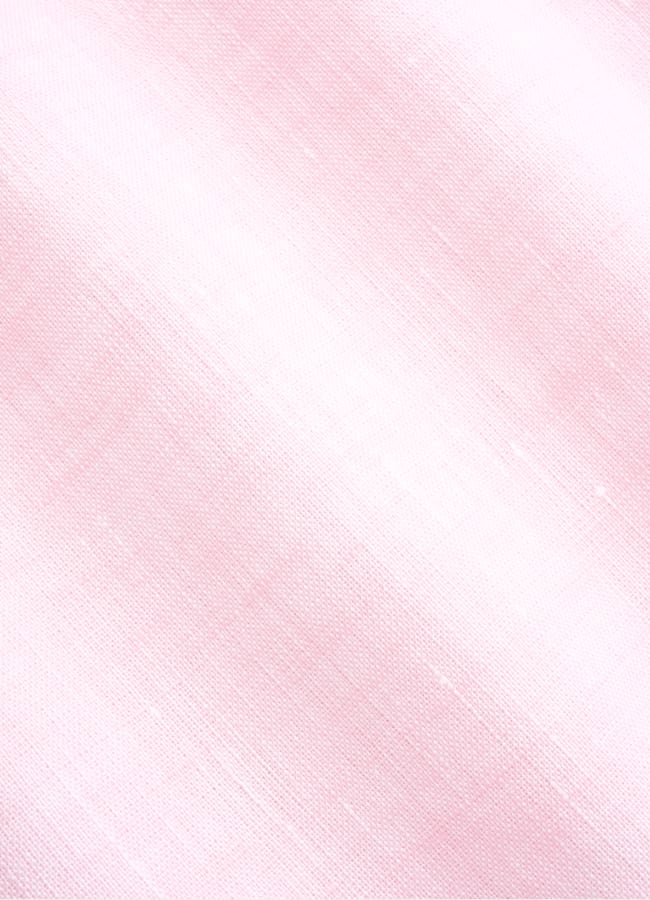 SUITSUPPLY Pure Linen by Albini, Italy Pink Linen Shirt