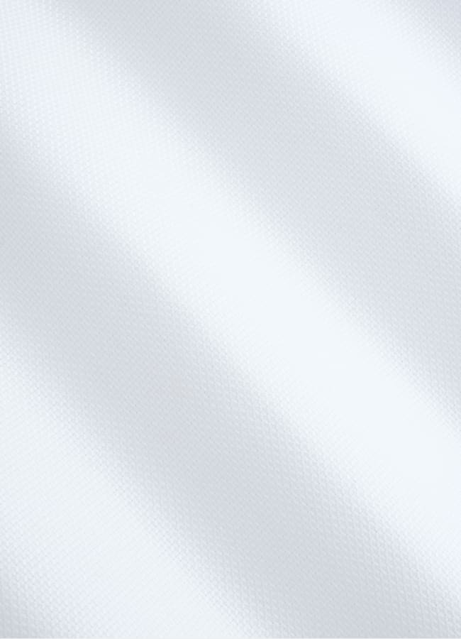 SUITSUPPLY Wrinkle-Free Pima Cotton by Weba, Switzerland White Widespread Collar Shirt