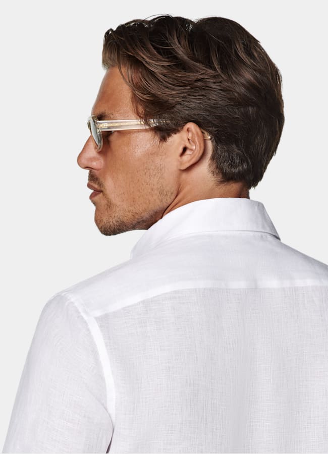SUITSUPPLY Pur lin - Albini, Italie Chemise en lin blanc