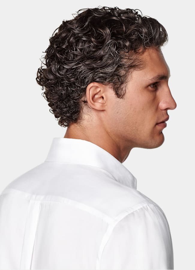 SUITSUPPLY Lyocell by Testa 1919 Srl, Italy White Lyocell Shirt