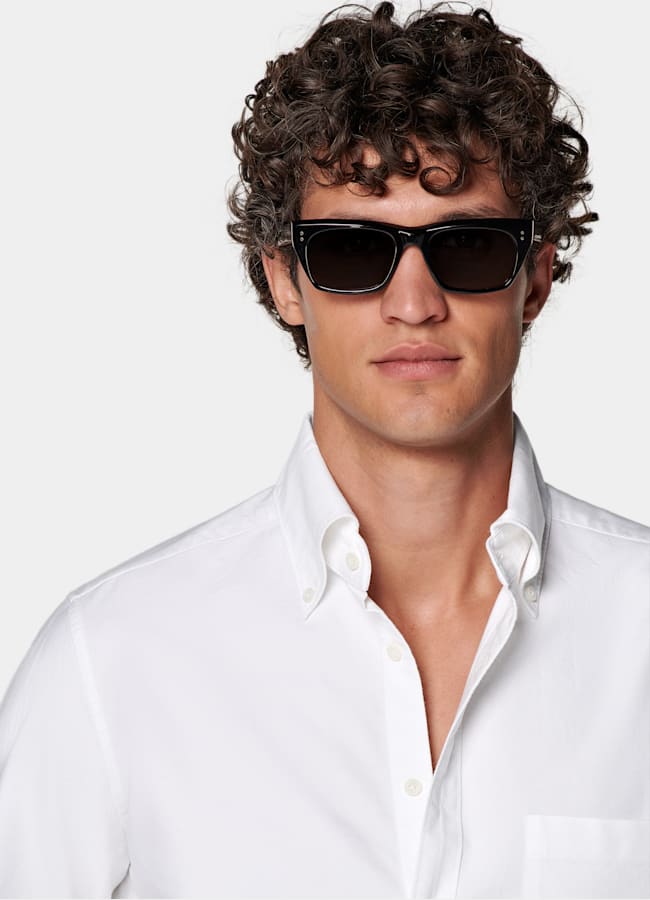 SUITSUPPLY Coton égyptien - Testa 1919 Srl, Italie Chemise en coton blanc