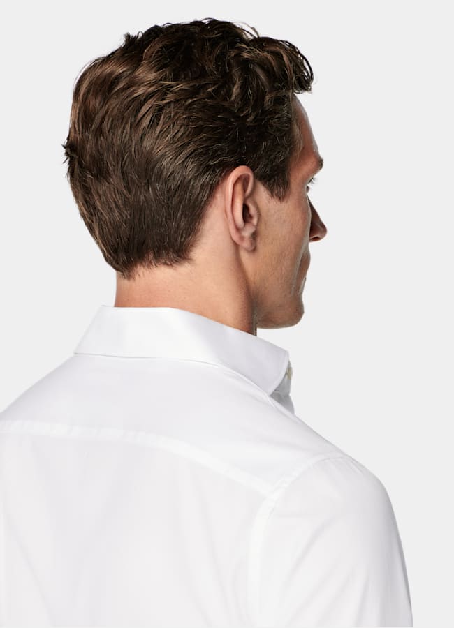 SUITSUPPLY Egyptian Cotton by Albini, Italy White Cutaway Collar Shirt