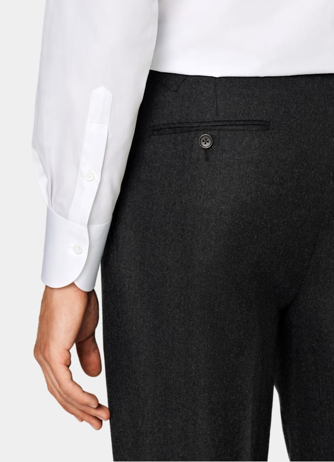 SUITSUPPLY Egyptian Cotton by Thomas Mason, Italy White Widespread Collar Shirt