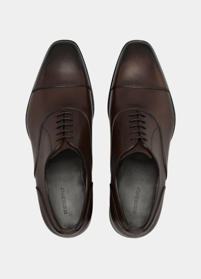 SUITSUPPLY Italienisches Kalbsleder Oxford braun