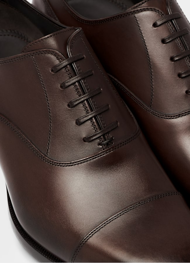 SUITSUPPLY Italienisches Kalbsleder Oxford braun