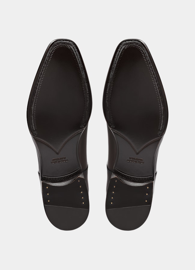SUITSUPPLY Italian Calf Leather Brown Derby