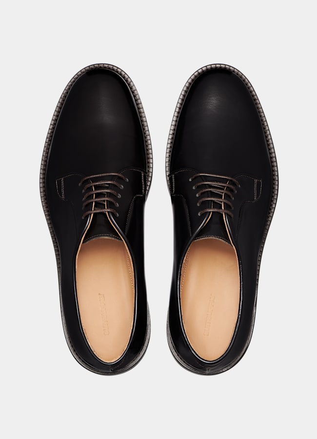 SUITSUPPLY Italian Calf Leather Brown Derby