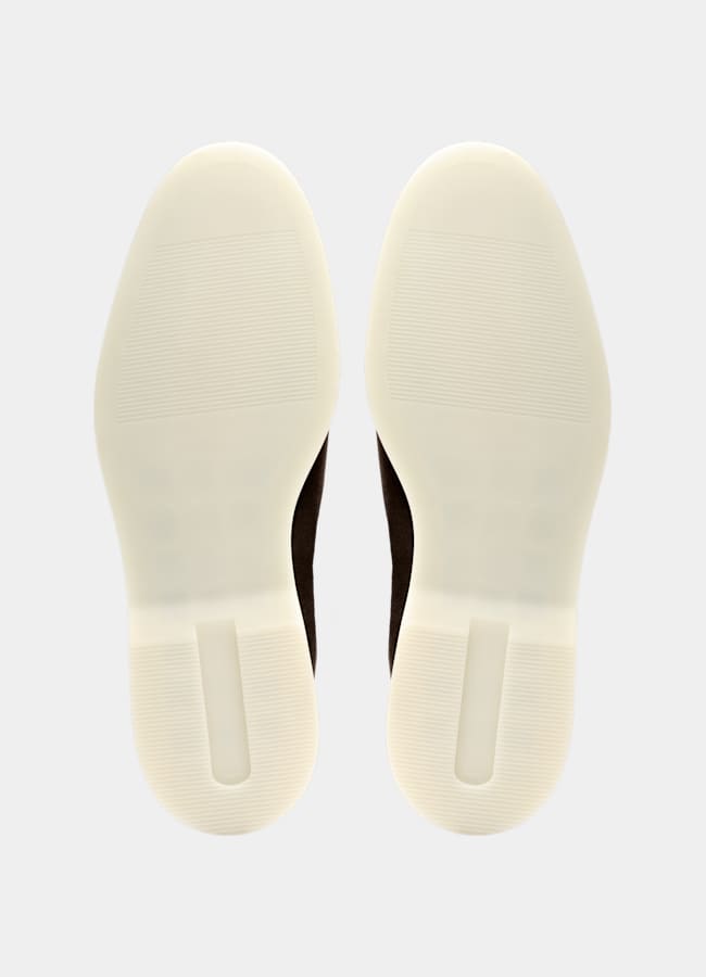 SUITSUPPLY Italian Calf Suede Dark Brown Slip-On