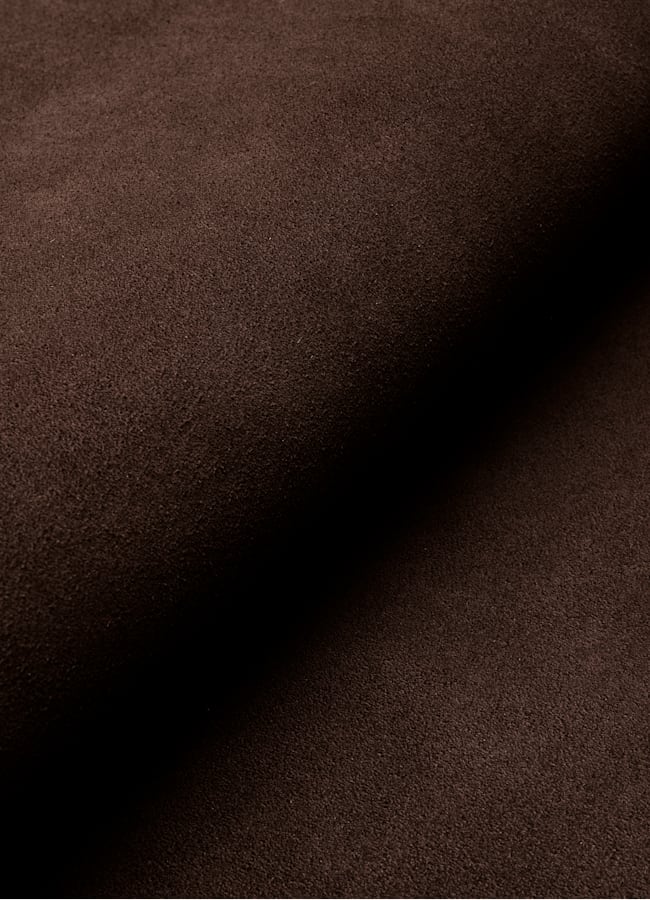 SUITSUPPLY Cuir de veau italien suédé Mules marron foncé