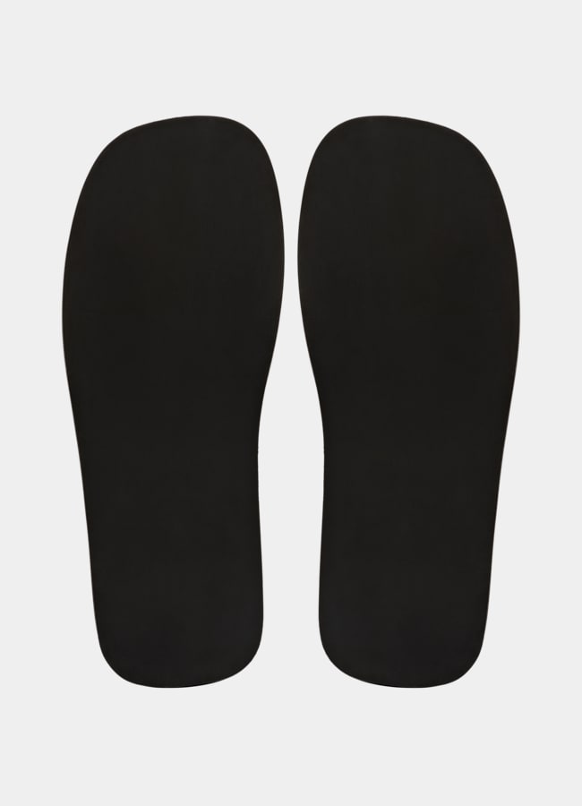 SUITSUPPLY Cuir de veau italien suédé Mules marron foncé