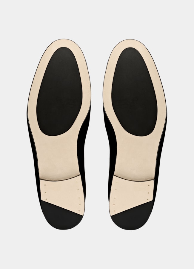 SUITSUPPLY Italian Calf Suede Black Loafer