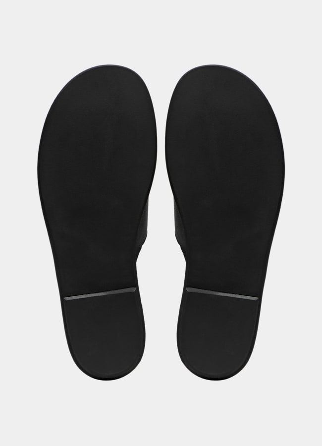 SUITSUPPLY Cuir de veau italien Mules noires