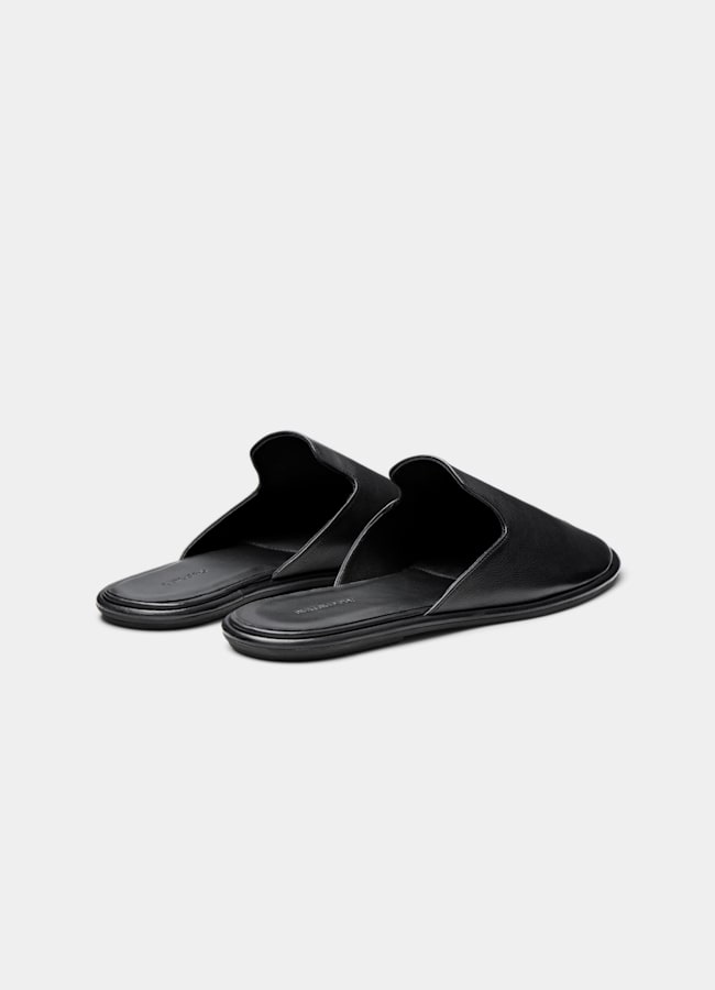 SUITSUPPLY Cuir de veau italien Mules noires