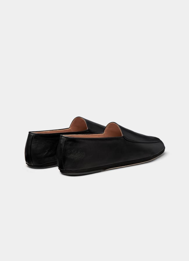 SUITSUPPLY Cuir de veau italien Mocassins noirs