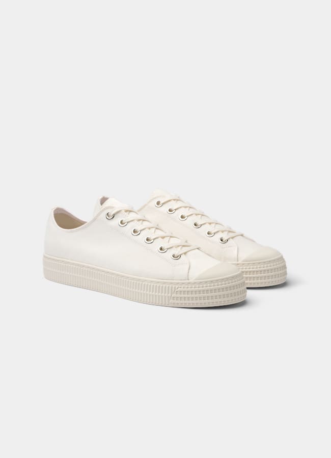SUITSUPPLY Canvas Off-White Sneaker