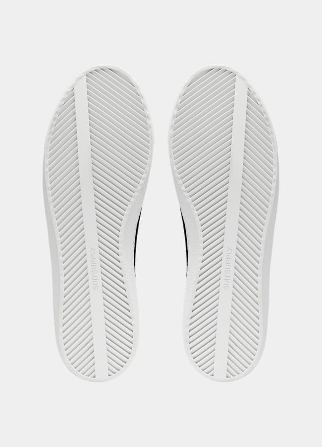 SUITSUPPLY Italian Calf Suede Black Sneaker