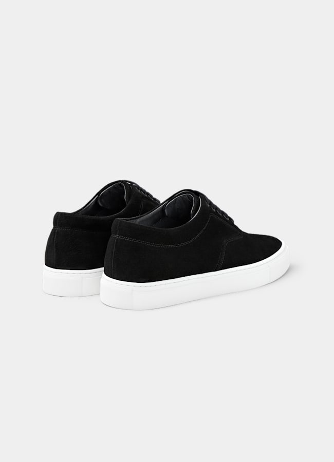 SUITSUPPLY Italian Calf Suede Black Sneaker