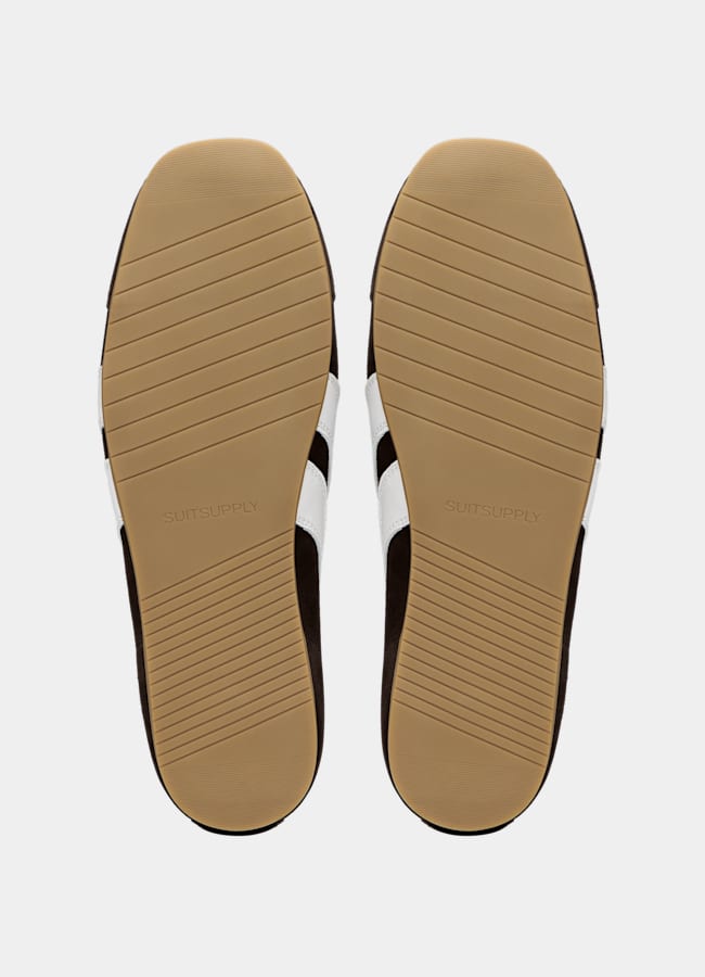 SUITSUPPLY Suede Dark Brown Sneaker