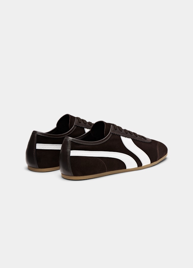SUITSUPPLY Suede Dark Brown Sneaker