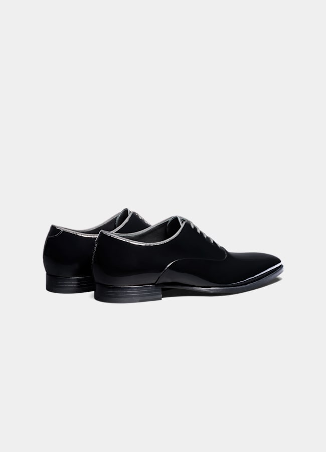 SUITSUPPLY Lackleder Oxford Smoking schwarz