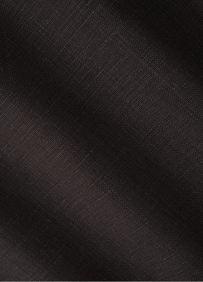 SUITSUPPLY Pure Linen by Di Sondrio, Italy Dark Brown Straight Leg Shorts