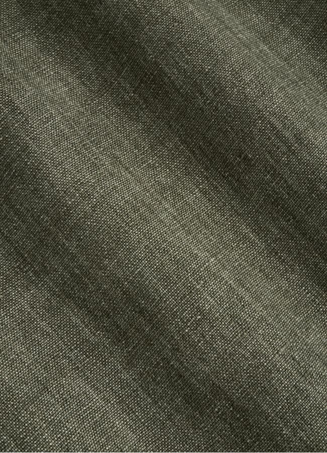 SUITSUPPLY Pure Linen by Leomaster, Italy Dark Green Straight Leg Shorts